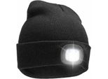 Berretto Con Lampada Led Usb - Nero