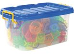 Eduplay 120516 Bottoni Filettati Trasparenti Con 6 Fili, 144 Pezzi (Colore Casuale, 1 Set)