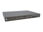 Levelone GTP-2871 - Switch - L3 Lite - Gestito - 24 X 10/100/1000 (Poe+) + 4 X 10 Gigabit Sfp+ - Desktop, Montabile A Rack