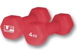 Manubri Urban Fitness Esagonali In Neoprene Rosso - 2 Set Fitness Da 4 Kg