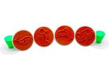 Eduplay 220142 Set Di 6 Timbri Per Animali Marini, Multicolore, 6 Pezzi (1 Set)