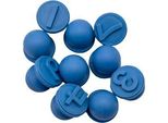 Eduplay 370032 Set Di 10 Timbri Numerici Easy Grip, Blu