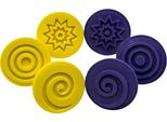 Eduplay 370027 Set Di 6 Timbri Positivo-Negativo N. 2, Multicolore (1 Set)