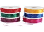 Colorations - Cordone Di Perline Estensibile Colorato 6 Bobine, 55 Mtr.