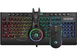 Marvo CM305, Set Tastiera + Mouse E Cuffie Da Gioco Rgb, Usa, Gioco, Tipo A Membrana Con Cavo (Usb), Nero, Baccelli Rgb