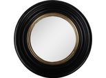 Specchio Clayre & Eef Ø 31 Cm Poliresina Nera