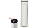 Bot Thermos Con Termometro E Batteria Sostituibile Bianco