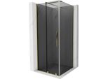 Mexen Velar Cabina Doccia Scorrevole 90 X 90 Cm, Grafite, Oro - 871-090-090-41-50