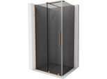 Mexen Velar Cabina Doccia Scorrevole 90 X 75 Cm, Grafite, Rame Spazzolato - 871-090-075-41-65