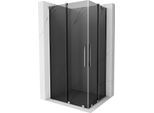 Mexen Velar Duo Cabina Doccia Scorrevole 90 X 80 Cm, Grafite, Cromo - 871-090-080-42-01