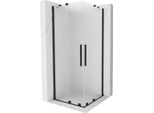 Mexen Velar Duo Cabina Doccia Scorrevole 90 X 90 Cm, Satinato, Nero - 871-090-090-32-70