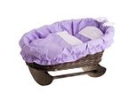 Culla Per Bambole In Vimini Intrecciata A Mano - Letto Per Bambole Affascinante E Resistente Culla Per Bambole Ideale Per Il Gioco Immaginativo Decorazione Della Cameretta