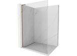 Mexen Kioto L Parete Doccia Walk-In 110 X 200 Cm, Trasparente, Oro Rosa - 800-110-103-60-00
