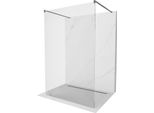 Mexen Kioto Parete Doccia Autoportante 180 X 200 Cm, Trasparente 8 Mm, Gun Metal - 800-180-002-95-00