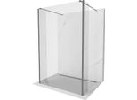Mexen Kioto Parete Doccia Autoportante 180 X 30 X 30 Cm, Trasparente, Gun Metal - 800-180-030-222-95-00-030