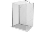 Mexen Kioto Schermo Doccia Walk-In 105 X 100 Cm, Trasparente, Grigio Canna Di Fucile Spazzolato - 800-105-212-66-00-100