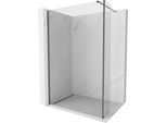 Mexen Kioto Parete Doccia Walk-In 125 X 30 Cm, Trasparente, Grigio Canna Di Fucile Spazzolato - 800-125-212-66-00-030
