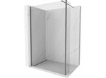 Mexen Kioto Parete Doccia Walk-In 125 X 40 Cm, Trasparente, Gun Metal - 800-125-212-95-00-040