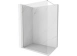 Mexen Kioto-X Parete Doccia Walk-In 60 X 200 Cm, Trasparente 10 Mm, Nichel Spazzolato - 800-060-101-97-00-X