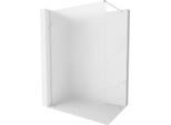 Mexen Kioto-X Parete Doccia Walk-In 120 X 200 Cm, Brina 10 Mm, Nichel Spazzolato - 800-120-101-97-30-X