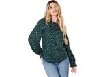 Dorothy Perkins - Camicetta Da Donna A Maniche Lunghe DP6152 (38 It) (Verde)