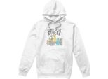 Sesame Street - Felpa Con Cappuccio "Raised On The Streets"" Per Uomo/Donna Unisex TV23000 (S) (Bianco)"