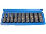 Bgs Kraft Set Di Chiavi A Bussola Esagonali, Azionamento Profondo E Quadrato 12,5 Mm Sw 10 - 24 Mm 10 Pz.