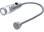 Lampada Led Da Lavoro Con Base Magnetica A Collo D'oca Da 260 Mm Luce Magnetica, Luce