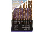Kraftmann 50813 Set Di Punte Elicoidali Hss 13 Pezzi 1,5-6,5 Mm Con Rivestimento In Titanio