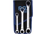 Set Di Chiavi Ad Anello A Cricchetto | Reversibili | "4 In 1"" | 3 Pz."