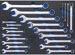 Bgs Inserto Per Carrello Da Officina 3/3: Chiave Aperta E Chiave A Profilo E 22 Pz - 4012