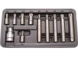Set Di Bit | Esagono Esterno 10 Mm (3/8") | Multidente Interno (Per Xzn) | 11 Pz."