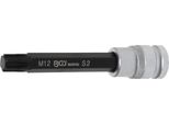 Inserto Bit | Lunghezza 120 Mm | Azionamento Quadrato 12,5 Mm (1/2") | Profilo A Cuneo (Per Ribe) M12"