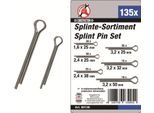 Kraftmann 88138 Assortimento Di Perni Spaccati 135 Pezzi Da 25 A 50 Mm In Cassetta