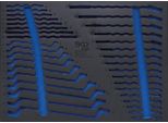 Bgs 3/3 Inserto Per Carrello Da Officina Vuoto Per: Set Di Chiavi Ad Anello Aperte Da 35 Pezzi - 4089-1