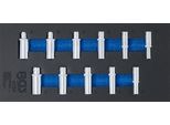 Bgs Carrello Officina Inserto 1/3: Chiave A Bussola Esagonale 10 Mm (3/8") 8 - 19 Mm Profondità 11 Pz. - 4058"