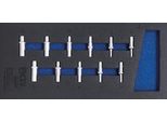 Bgs Carrello Da Officina 1/3: Inserti Per Chiavi A Bussola Esagonali Da 6,3 Mm (1/4") Di Profondità |11 Pezzi - 4059"