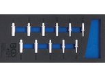 Bgs Carrello Da Officina 1/3: Chiavi A Bussola Esagonali 6,3 Mm (1/4") In Pollici Profonde 11 Pz - 4121"
