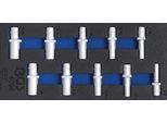 Chiave A Bussola Profonda, Misure Da 1/2 Pollice 10 Pz. Inserto Per Cassetto 1/3
