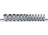 Bgs Set Di Chiavi A Bussola Esagonali A Trazione Quadrata 6,3 Mm (1/4") Sw 4 - 14 Mm 13 Pezzi - 9102"