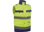 Gilet Ad Alta Visibilità, Neon Yellow/Dark Blue, Taglia 4XL