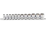 Bgs Set Di Chiavi A Bussola Esagonali A Trazione Quadrata 10 Mm (3/8") Sw 8 - 19 Mm 12 Pezzi - 9104"