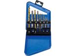 Bgs Set Di Estrattori Per Viti E Punte Per Trapano Sinistre Hss Nitrurato Al Titanio 2 - 7,5 Mm 10 Pezzi - 6780