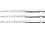 Bgs Spazzola In Nylon 8 Mm Esagono Esterno 6,3 Mm (1/4") 3 Pezzi - 3078-8-N"