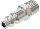 Bgs Nipplo A Innesto Per Aria Compressa 6,3 Mm (1/4") Filettatura Maschio Us / Francia - 7057"