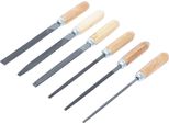 Bgs Diy 50204 | Set Di Lime Per Chiavi Inglesi | Manico In Legno | 100 Mm | 6 Pz.