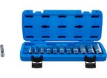 Set Di Chiavi Speciali A Bussola, Scanalate | Azionamento Quadro 10 Mm (3/8") | Sw 8 - 19 Mm | 12 Pz."