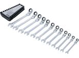 Bgs Set Di Chiavi Ad Anello A Cricchetto Angolate Sw 8 - 19 Mm 12 Pz - 6546