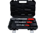 Set Di Cricchetti Reversibili | Estensibili, Angolabili | Uscita A Comando Quadro Esterno 6,3 Mm (1/4") - 10 Mm (3/8"") - 12,5 Mm (1/2"") | 3 Pz."