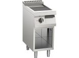 Piastra Grill Elettrica Kbs, Scanalata, Cromata 5,4 Kw 1 Zona Di Riscaldamento, Sottostruttura Aperta